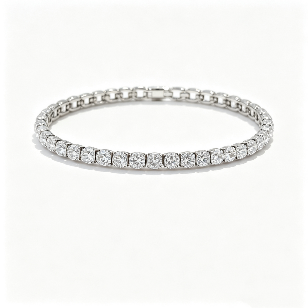 IGI Certified Lab Synthetic Diamond Tennis Bracelet with 3mm DEF VVS Round Cut 14K/9K Gold for Jewelry Wholesale