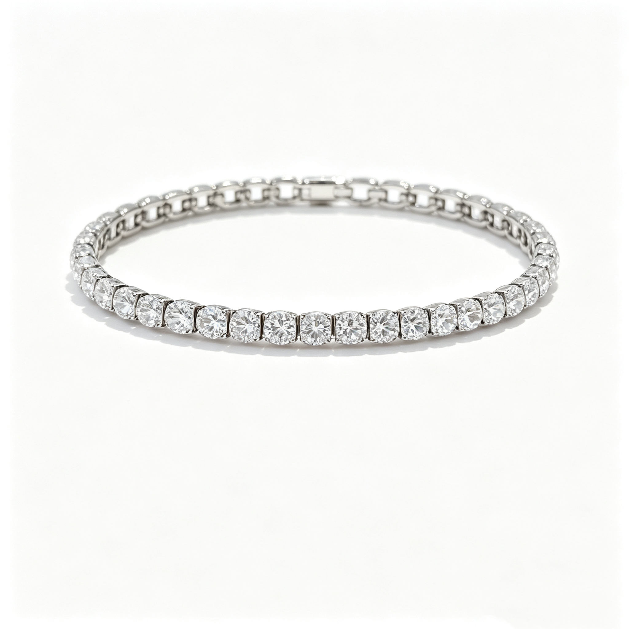 IGI Certified Lab Synthetic Diamond Tennis Bracelet with 3mm DEF VVS Round Cut 14K/9K Gold for Jewelry Wholesale