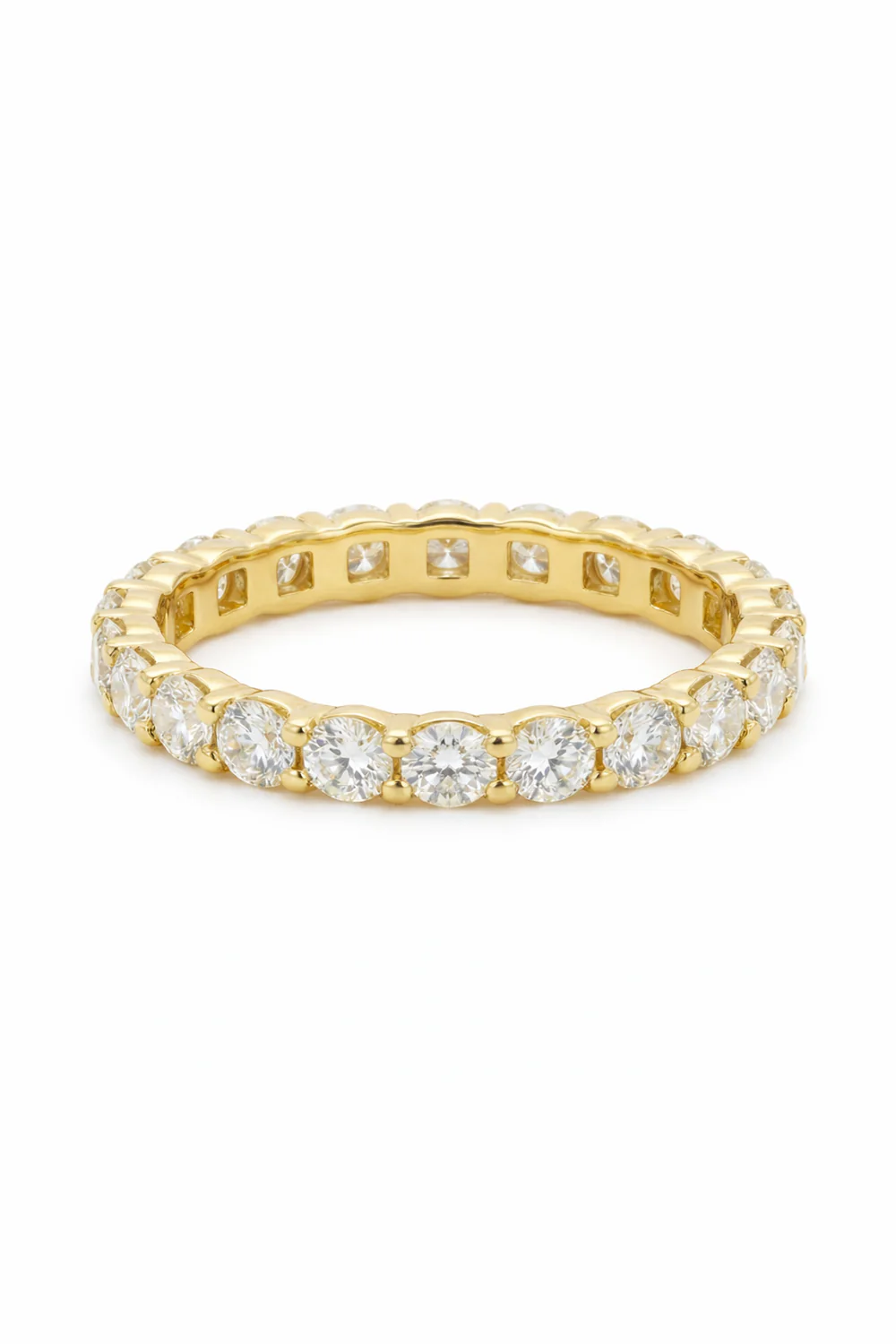 Elegant Stackable Ring Lab Grown Diamond Engagement Ring with IGI Certified 3 Carats Oval Cut E VVS2 CVD
