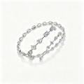 IGI Certified Multi-Shaped Irregular Lab-Grown Diamond Bracelet with VVS CVD HTHP Synthetic diamond 14K Gold for Unisex Pear Cut 3.75*5.75mm Oval Cut 3.80*5.30mm Emerald Cut 3.8*5.4mm Princess Cut 2.8*2.8mm