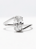 18K Gold IGI Certified Lab Grown Diamond CVD with 3CT D VVS2 Excellent Oval Cut