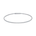 IGI Certified 18K 14K Solid Gold Lab Grown Diamond Bracelet with HPHT DEF VVS VS 2mm Small Size for Wedding Band and Bridal Set Matching