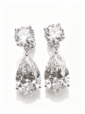 IGI Certified 14K 18K Gold Pear Cut Lab Grown Diamond Earrings 1CT D VVS2