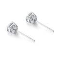 IGI Certified Lab Grown diamond Earrings with 1CT D VVS2 Round Brilliant Cut CVD 18K 14K Gold Stud Four Prong