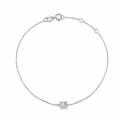 IGI Certified Lab Grown Diamond Bracelet with 0.5ct Emerald Cut DEF VVS HTHP and 18K Gold for Women's Daily Wear