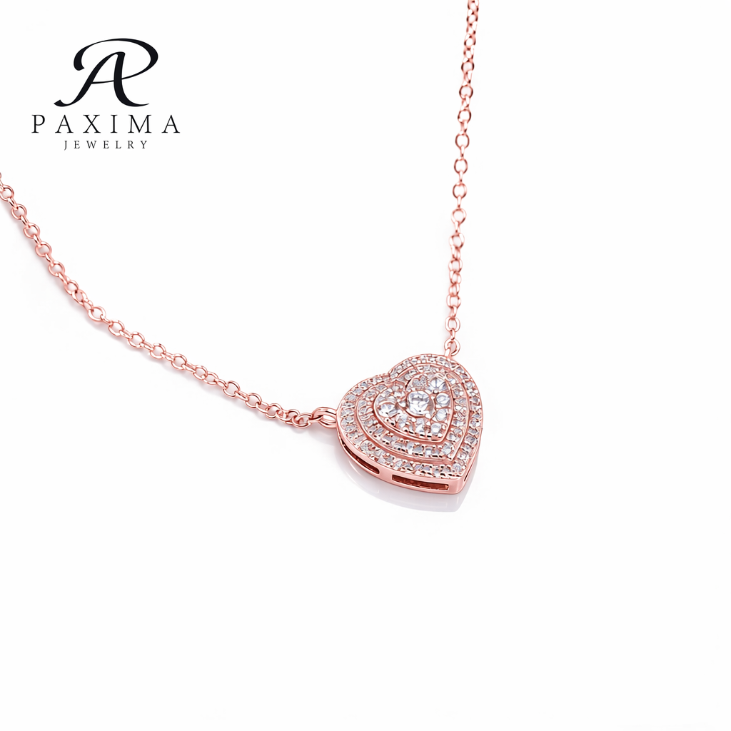 IGI Certified Lab Grown Diamond Necklace with Halo Setting Small Round Diamond for Vacation Wear