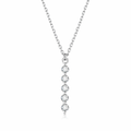 IGI Certified 18k Gold Lab Grown Diamond Necklace with 0.15ct Round Brilliant Cut for Women's Chain