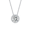 IGI Certified 18k Solid Gold Fine Jewelry Necklaces with Lab Grown Diamond Round Brilliant Cut 1ct D Color VVS2 Clarity for Women