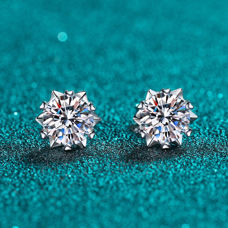 IGI Certified Lab Diamond Stud Earrings 14k 18k  1ct D VVS2 HPHT CVD Diamond Earring