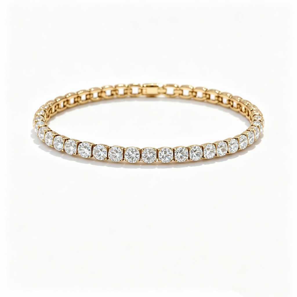 IGI Certified Lab Synthetic Diamond Tennis Bracelet with 3mm DEF VVS Round Cut 14K/9K Gold for Jewelry Wholesale