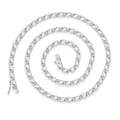 IGI Certified10k Lab Grown Diamond Tennis Choker Necklace with DEF VVS 3*5mm Oval Cut Full Station Chain