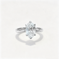 Custom IGI Certified Oval Step Cut Ring with CVD 3ct DE VVS Lab Grown diamond 18K Solid Gold Six-prong Setting for Engagement