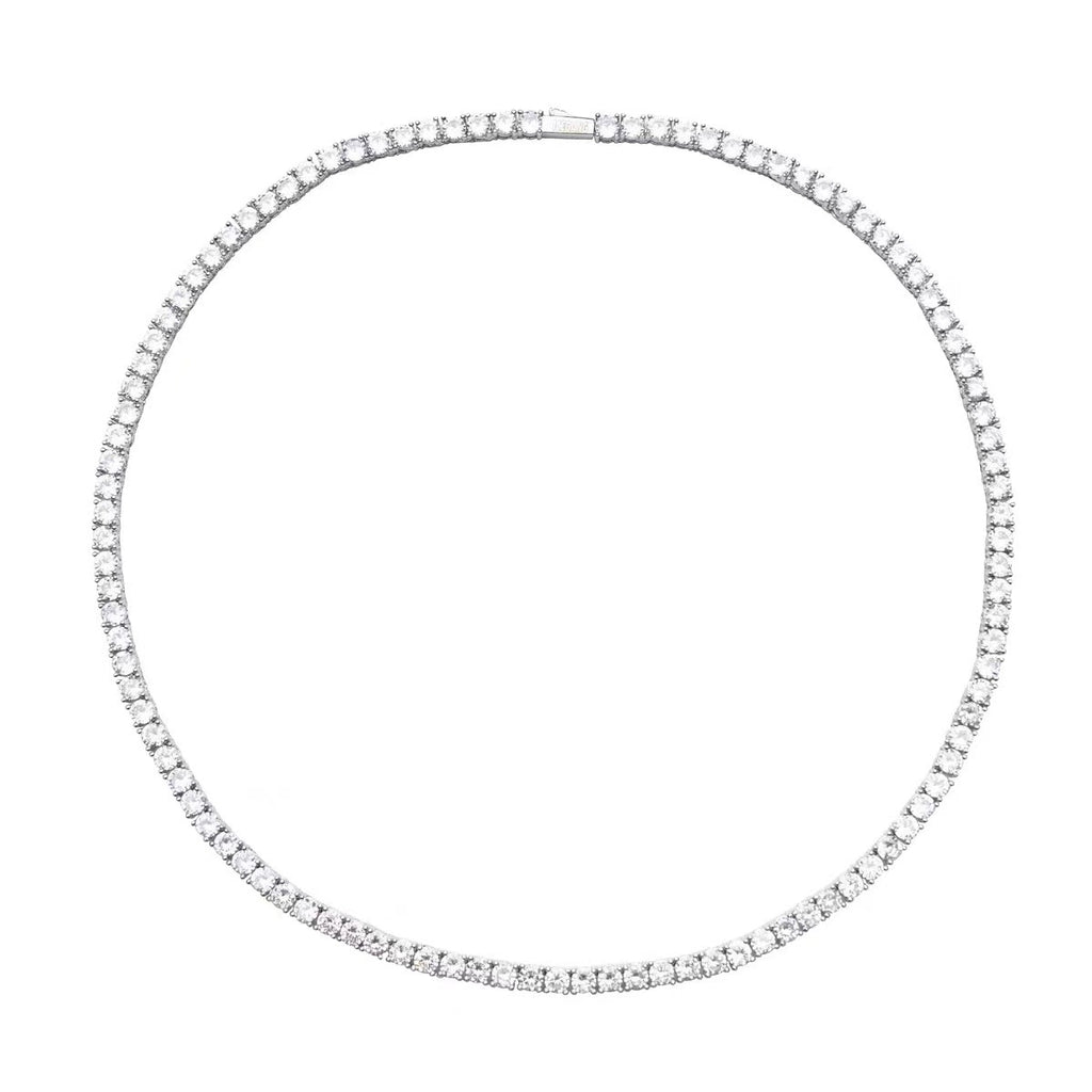 IGI Certified Lab Grown Diamond Tennis Chain Necklace Bracelet 2mm Round Cut
