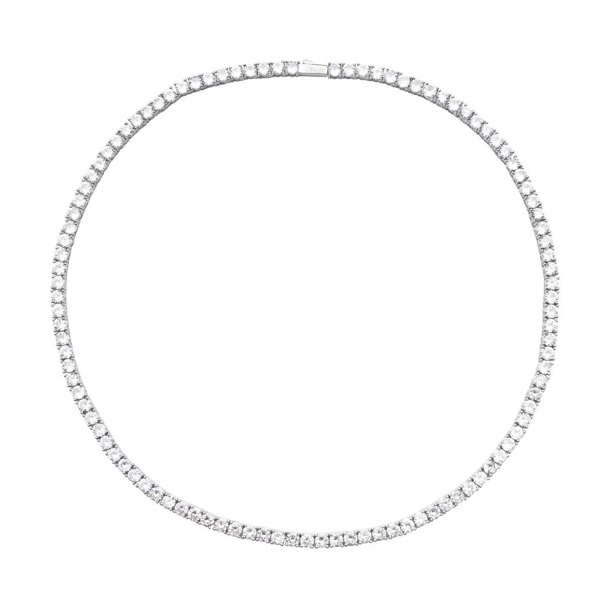 IGI Certified Lab Grown Diamond Tennis Chain Necklace Bracelet 2mm Round Cut