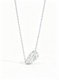 IGI Certified Lab Grown diamond Necklace with 3ct CVD D VVS2 Pear Cut  Synthetic Stone Custom 18k 14k Gold Pendant for Wedding